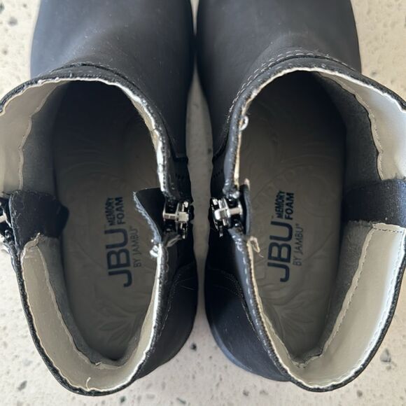 JBU by Jambu Women's Juno Black Ankle Bootie Zip Closure Casual Shoes Size 6 NWB - Picture 6 of 12